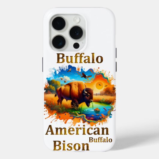 American Buffalo Bison Case-Mate iPhone Case (Achterkant)
