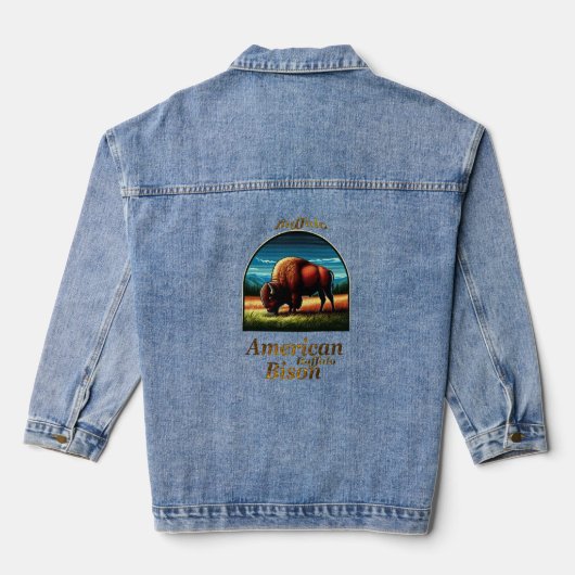 American Buffalo Bison Denim Jacket (Achterkant)
