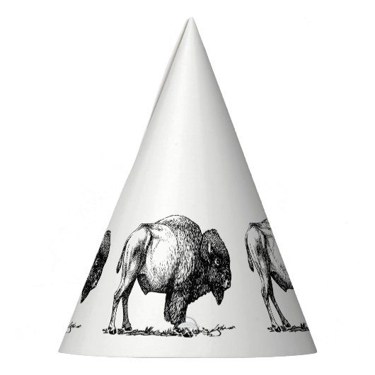 American Buffalo Bison Feesthoedjes (Links)