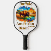 American Buffalo Bison Pickleball Paddle (Achterkant)