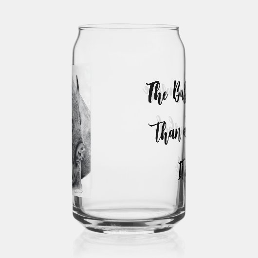 American Buffalo Blikvorm Glas (Links)