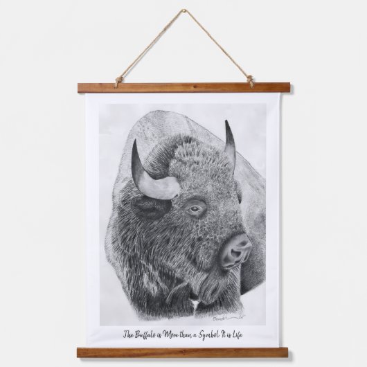 American Buffalo Hangend Wandkleed (Voorkant)