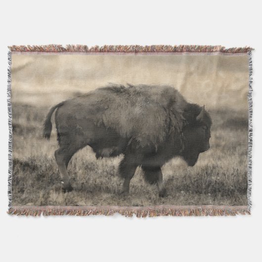 American Buffalo - Plains Bison Deken (Voorkant)