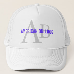 American Bulldog Breed Monogram Trucker Pet