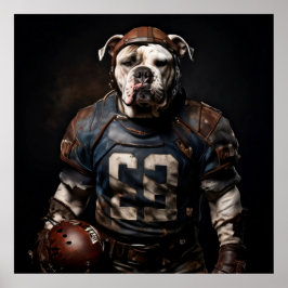 American Bulldog Football Speler Poster