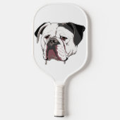 American Bulldog Head Dog Breeder Whisperer Pickleball Paddle (Achterkant)