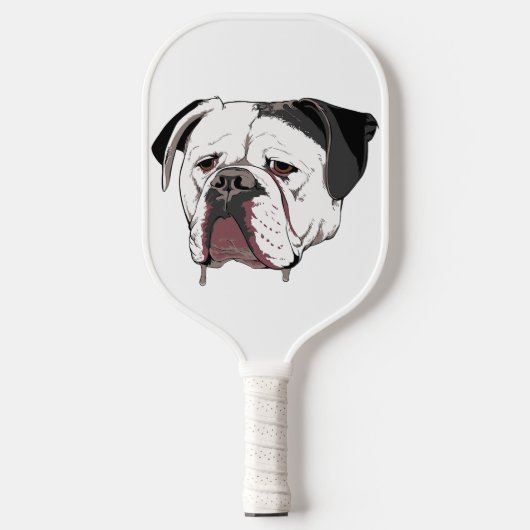 American Bulldog Head Dog Breeder Whisperer Pickleball Paddle (Voorkant)