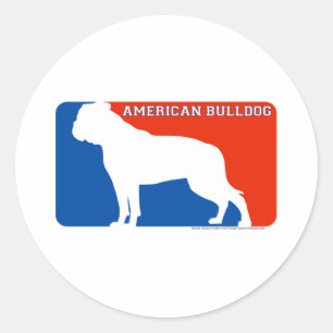 American Bulldog Major League Dog Sticker
