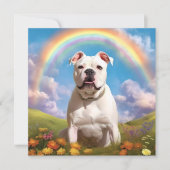American Bulldog Rainbow Bridge aangepaste naam ho (Voorkant)
