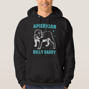American Bully Dog Papa Gelukkige Vader Dag Honden Hoodie
