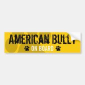 American Bully on Board Bumpersticker (Voorkant)