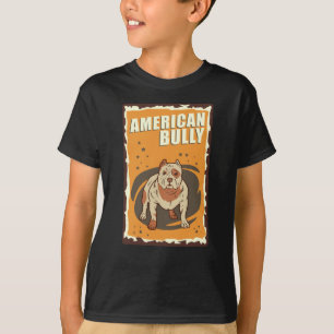 American Bully Retro Amerikaanse stichtingen van T-shirt