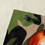 American Camo Bikini Babe Strandlaken (In situ)