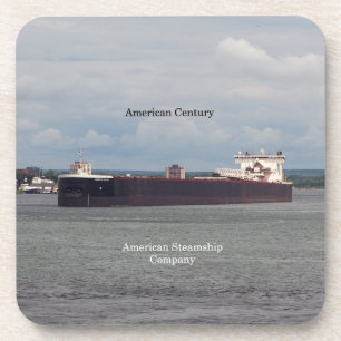 American Century set de 6 dessous de verre en plas