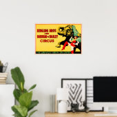 AMERICAN CIRCUS Ringling Bros  Acrobat-Show Poster (Thuiskantoor)