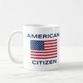 American Citizen Bold USA Flag Classic Mug (Gauche)