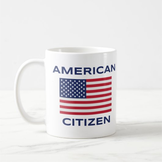 American Citizen Bold USA Flag Classic Mug (Gauche)