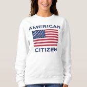 American Citizen Bold USA Sweatshirt du drapeau (Devant)