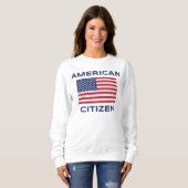 American Citizen Bold USA Sweatshirt du drapeau (Devant entier)