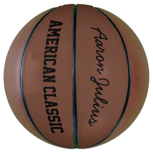 American Classic Personalized Basketball Mini Basketbal (Verticaal)