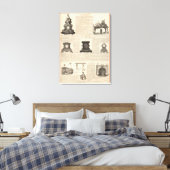 American Clock Company Canvas Afdruk (Insitu (Slaapkamer))