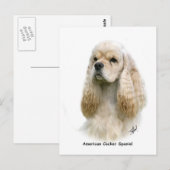 American Cocker Spaniel 9Y244D-035 Briefkaart (Voorkant / Achterkant)