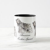 American Cocker Spaniel Céramique Mug (Centre)