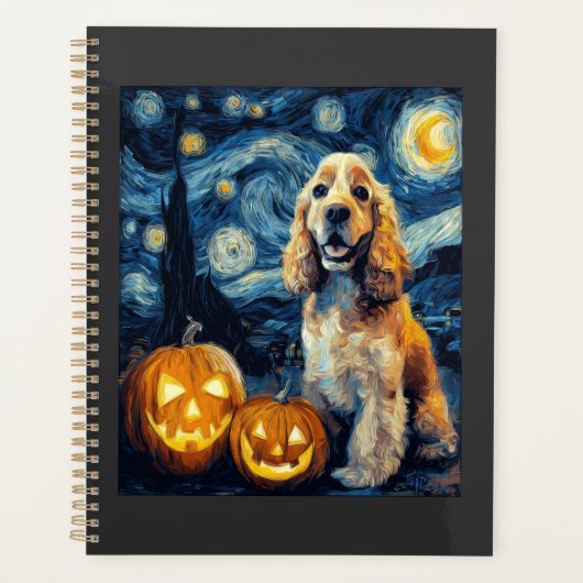 American Cocker Spaniel Chien Mignon Halloween Jac (Devant)