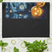 American Cocker Spaniel Cute Dog Halloween Jack O Theedoek (Gevouwen)