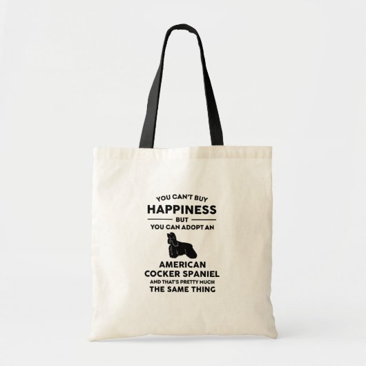American Cocker Spaniel Happiness Tote Bag (Voorkant)