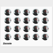 American Coot Ronde Sticker (Vel)