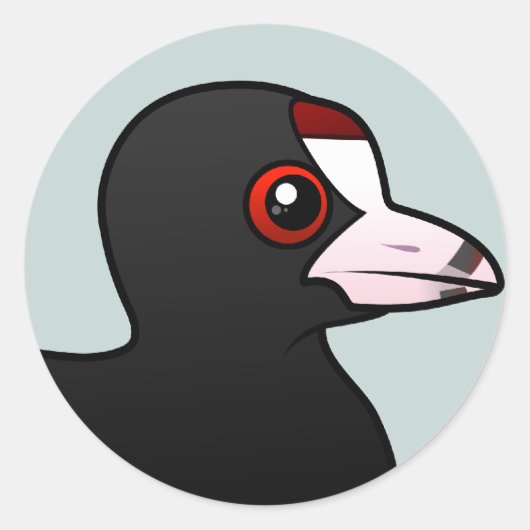 American Coot Ronde Sticker (Voorkant)