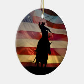 American Cowboy kerst Ornament (Rechts)