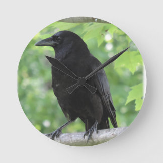 American Crow Clock Ronde Klok