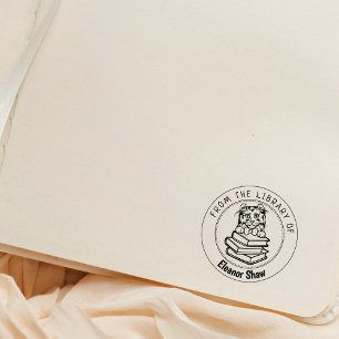 American Curl Cat, boek uit de bibliotheek van Rubberstempel