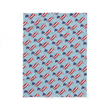 American Dachshund Wiener Dog Fleece Blanket