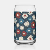 American Daisy's  Blikvorm Glas (Achterkant)