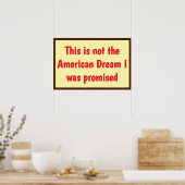 American Dream Promised Poster (Keuken)