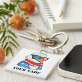 American Eagle 4 juli Sleutelhanger (Voorkant Rechts)