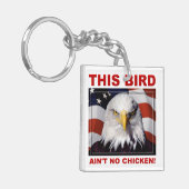 American Eagle Ain No Chicken key chain sleutelhan Sleutelhanger (Voorkant Links)