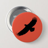 American Eagle Button Rood - Aangepaste kleur (Voorkant /achterkant)