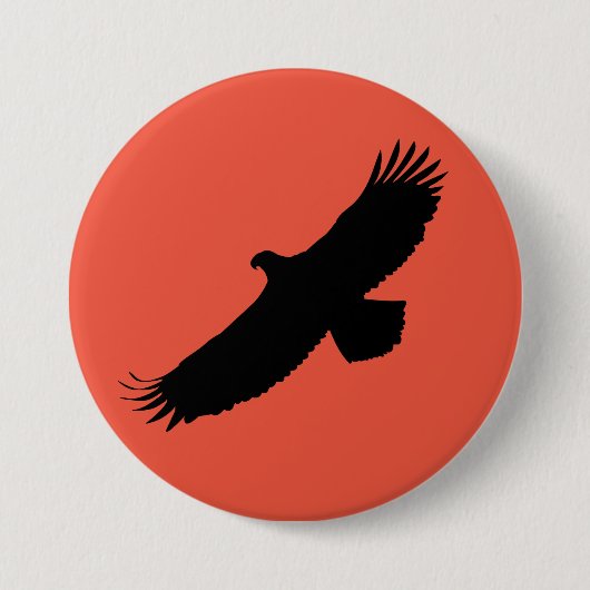 American Eagle Button Rood - Aangepaste kleur (Voorkant)