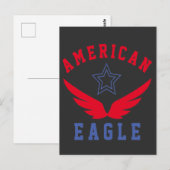 AMERICAN EAGLE - CARTE POSTALE LIBRE (Devant / Derrière)