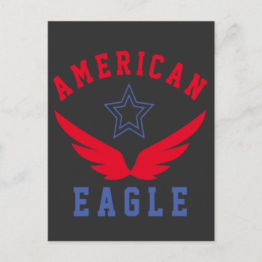 AMERICAN EAGLE - CARTE POSTALE LIBRE (Devant)