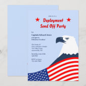 American Eagle Deployment Party Uitnodiging (Voorkant / Achterkant)