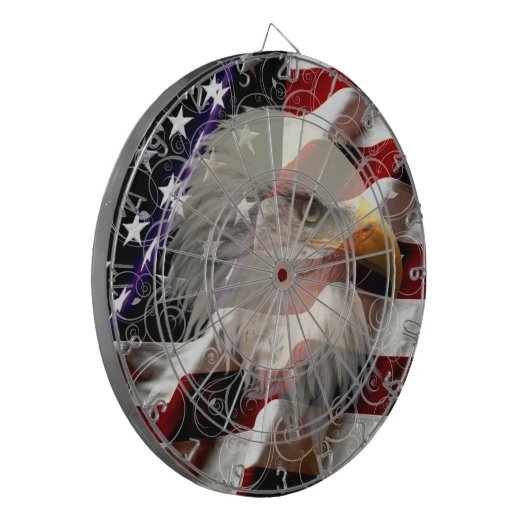 American Eagle Flag Dart Board Dartbord (Voorkant Links)