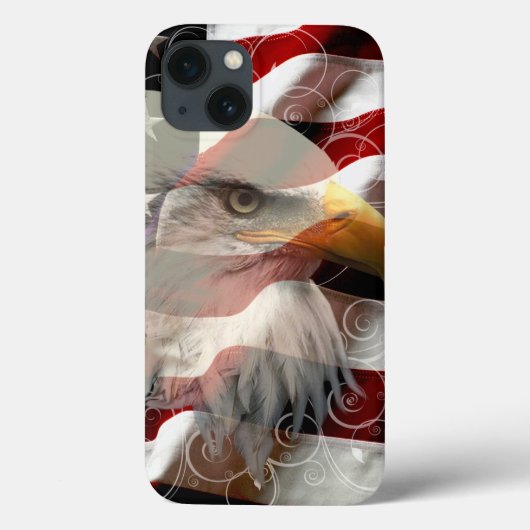 American Eagle Flag iPad Mini Case (Achterkant)