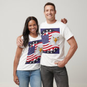 American Eagle & Flag Patriotic T-Shirt (Unisexe)