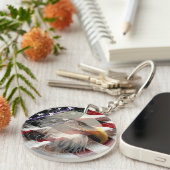 American Eagle Flag Sleutelhanger (Voorkant Rechts)