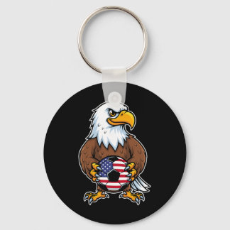 American Eagle Holding Voetbal Ll Speler _1  Sleutelhanger
